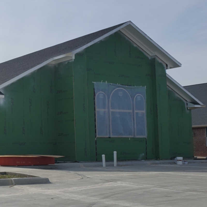 Lewisville Baptist Church Exterior In-Progress