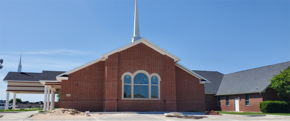 Lewisville Baptist Church Exterior In-Progress